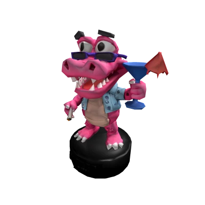 Tropical Pink Alligator Figurine | Roblox Item - Rolimon's