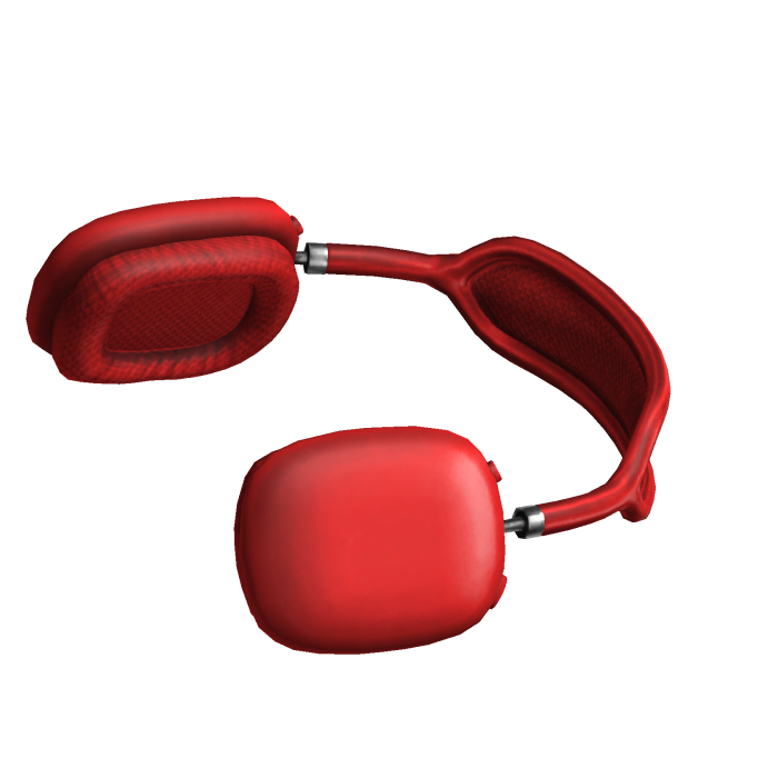 Resting Trendy Headphones Red