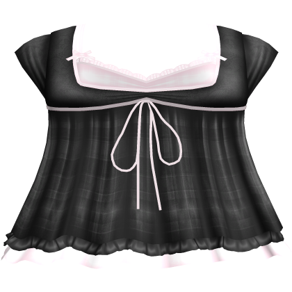 pretty gothic ruffled dress w tank top black 3