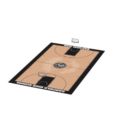 High School Basketball Court Sports Roleplay