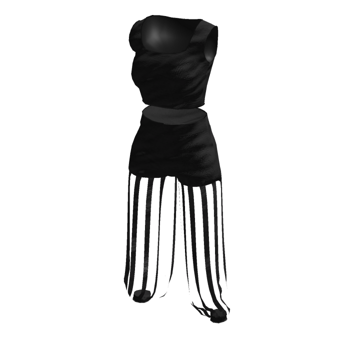 Black Y2K Striped Baggy