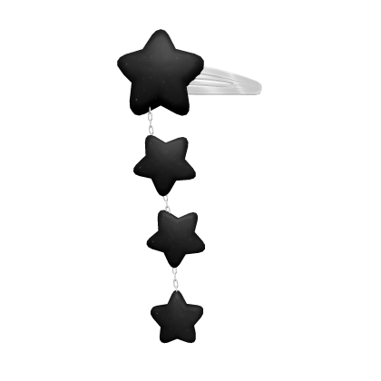 Star Hair Clip Black Roblox item