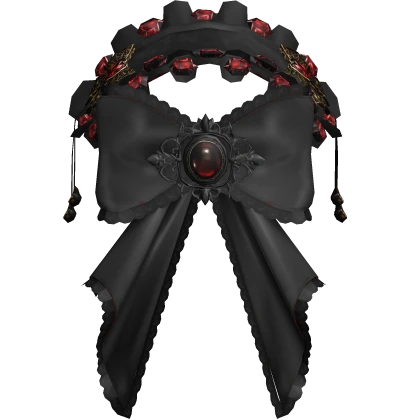 Goth Emo Maid Ribbon Roblox item thumbnail