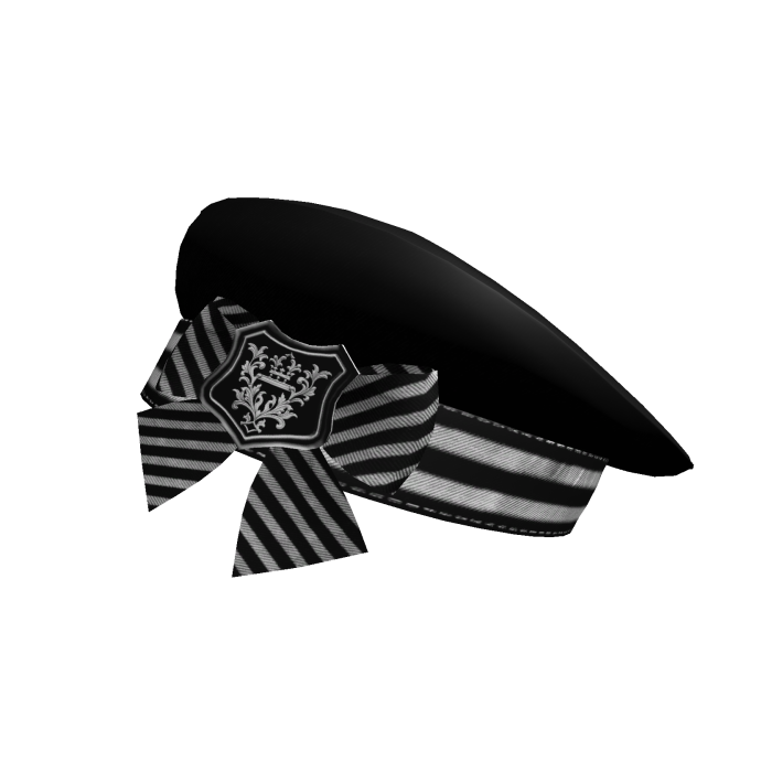 cute gothic beret black