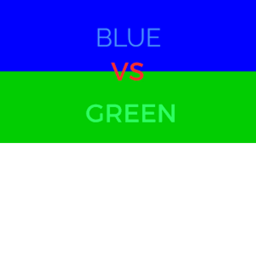 Blue vs Green War!