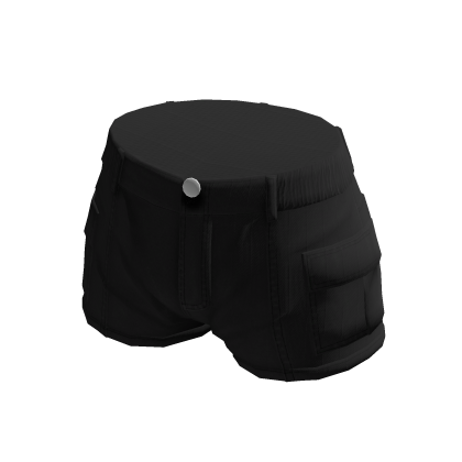 Black Elastic Cargo Shorts thumbnail