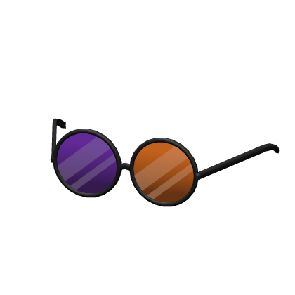 Double Tone Glasses: Purple and Creepy Orange