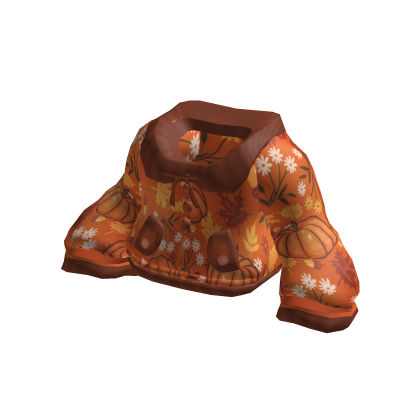 ꒰・ cozy fall pumpkin leaf sweater thumbnail