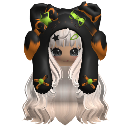 Beige Cute Cozy Kitty Hood Hair