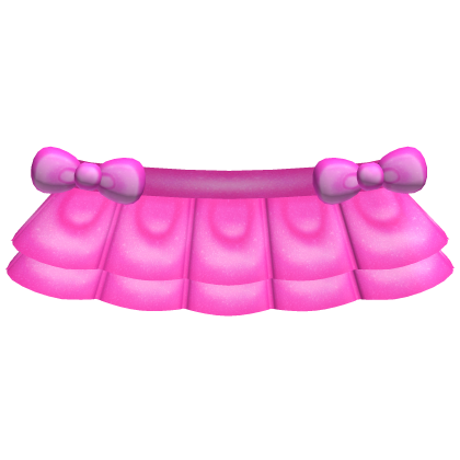 ♡ bright pink tweencore bow skirt Roblox item
