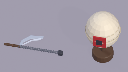 Low Poly Ninja Pack x24 Weapons Gear Dojo Props preview 6
