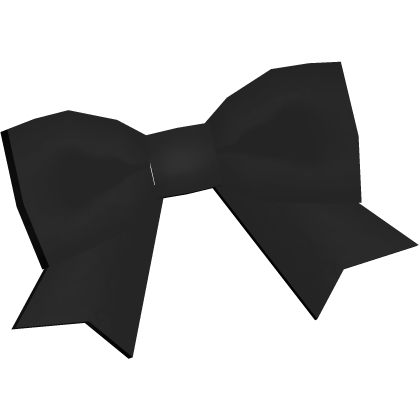 ♱ ┊ dainty small black side hair bow Roblox item