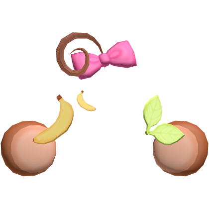 🍌🐵🍃 cute lala monkey hat set