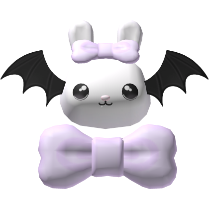 . ‿ ♡ adorable little vampire bunny hairclip 🦇