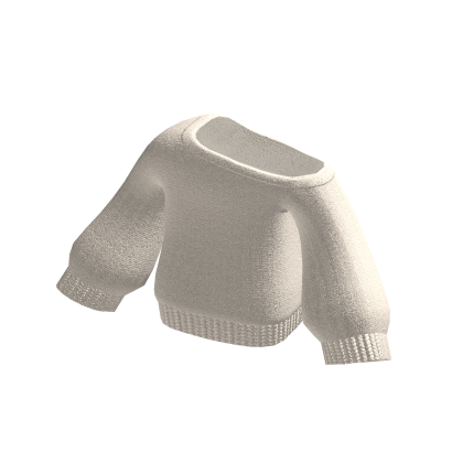 🍀Oversized Off Shoulder Sweatshirt (Beige)