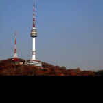 Cart ride to Seoul Tower