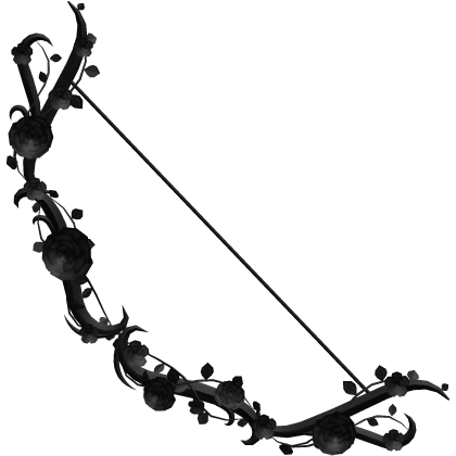 Overgrown Floral spring Bow - black Roblox item
