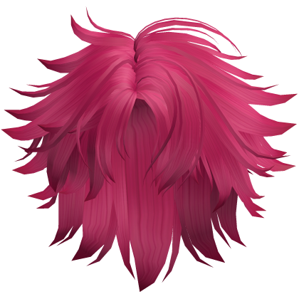 Middle Part Anime Boy Hair (Hot Pink) Roblox item