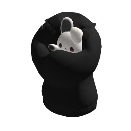 Holdable Bunny Hugging Sweater | Black thumbnail