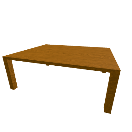 Short Wooden Table