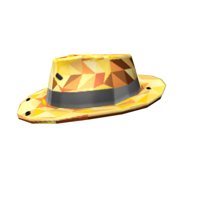 [⌛] Gold Sparkle Time Fedora