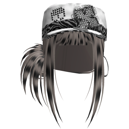 Gyaru Hair w/ Cap & Earrings