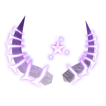 (Emissive) Glowing White/Purple Animated Star Horn