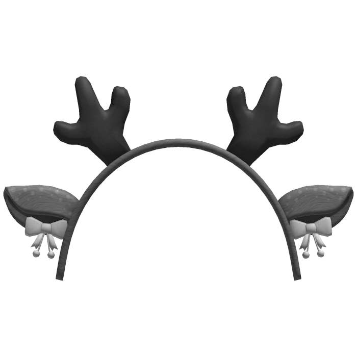 gray christmas deer antlers headband