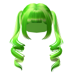 Green Kawaii Drill Pigtails