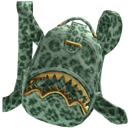 (1.0) LIMITED Shark Off-Shoulder Backpack Roblox item