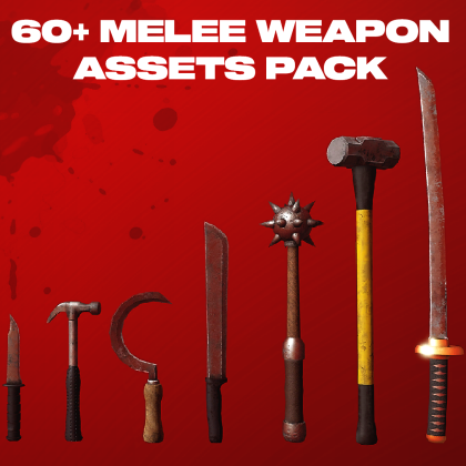 60+ Melee Weapon Assets Pack
