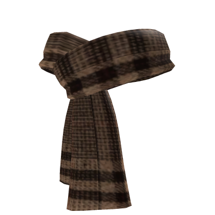 Brown Plaid Scarf Roblox item