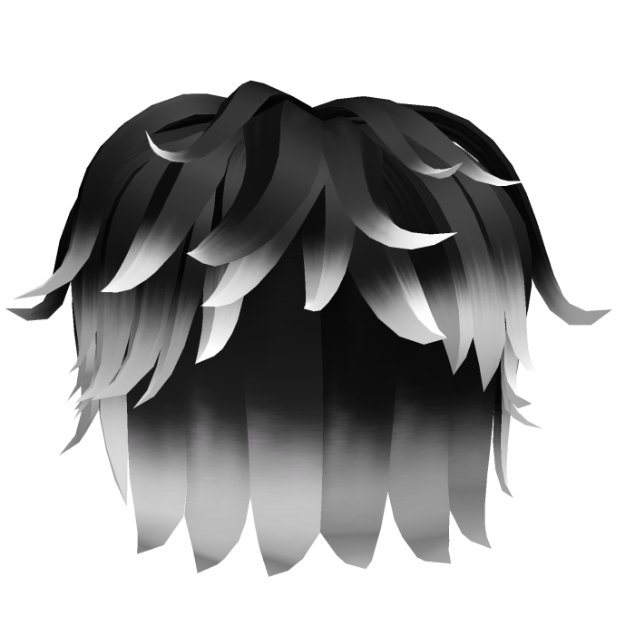 Black to White Short Messy Boy Hair