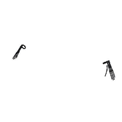 Y2K Black Skeleton Bracelets