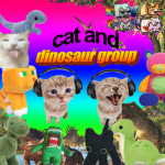 Cat and dinosaurs fan group