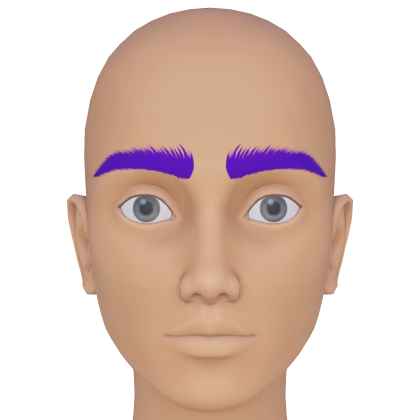 Thick Manly Purple Eyebrows
