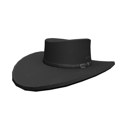Grey Cowboy Hat with Silver Buckle Roblox item