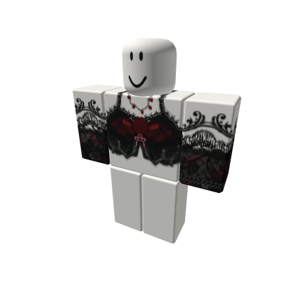 Red Vampire blood goth vamp black lace - gi thumbnail