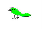 Green Birds of green grass.