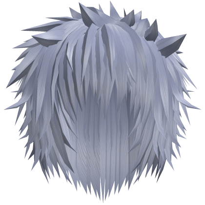 Light Blue Messy Anime Spiky Emo Hair  Roblox item