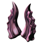 Light Pink Mercury Horns
