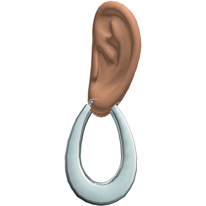 Blue 2000s Teardrop Earrings Ears