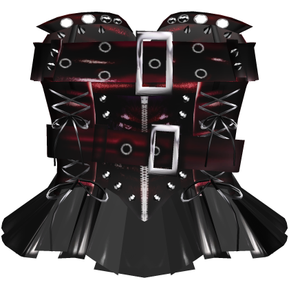 Gothic Scene Punk Corset Red