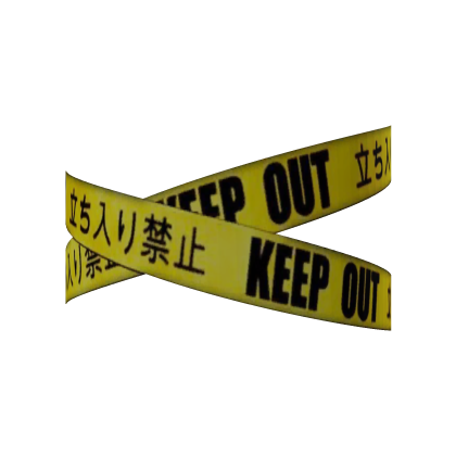 Keep Out Crime Scene Face Tape Roblox item