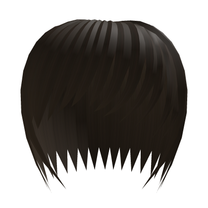 short razor cut hair (brown) Roblox item