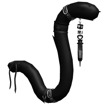 Black Cute Medic Nurse Cat Tail Roblox item