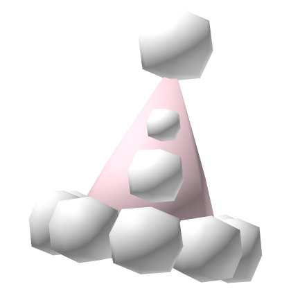 Low Poly Clown Hat Pink