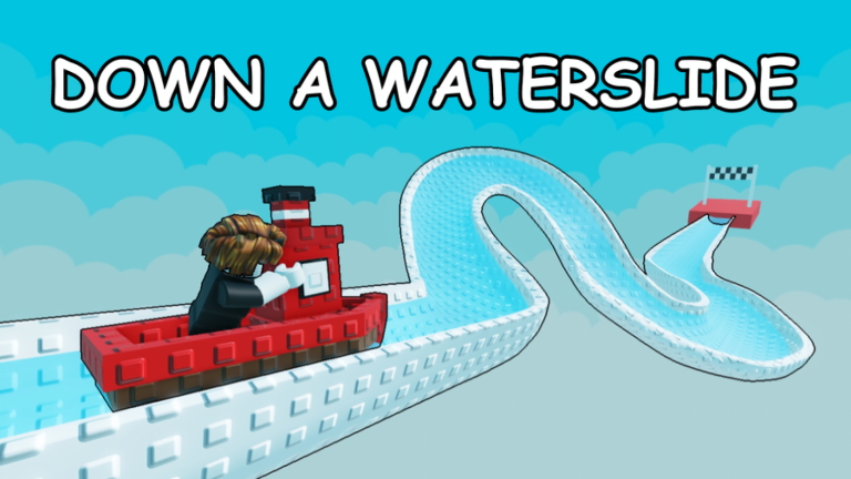 Ride a Boat Down a Waterslide screenshot 1
