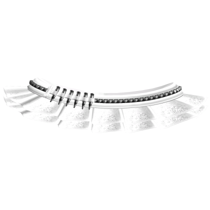♡ kawaii y2k white skirt w studded belt