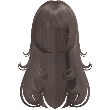 Adorable Brown Swirly Long Messy Hair Roblox item